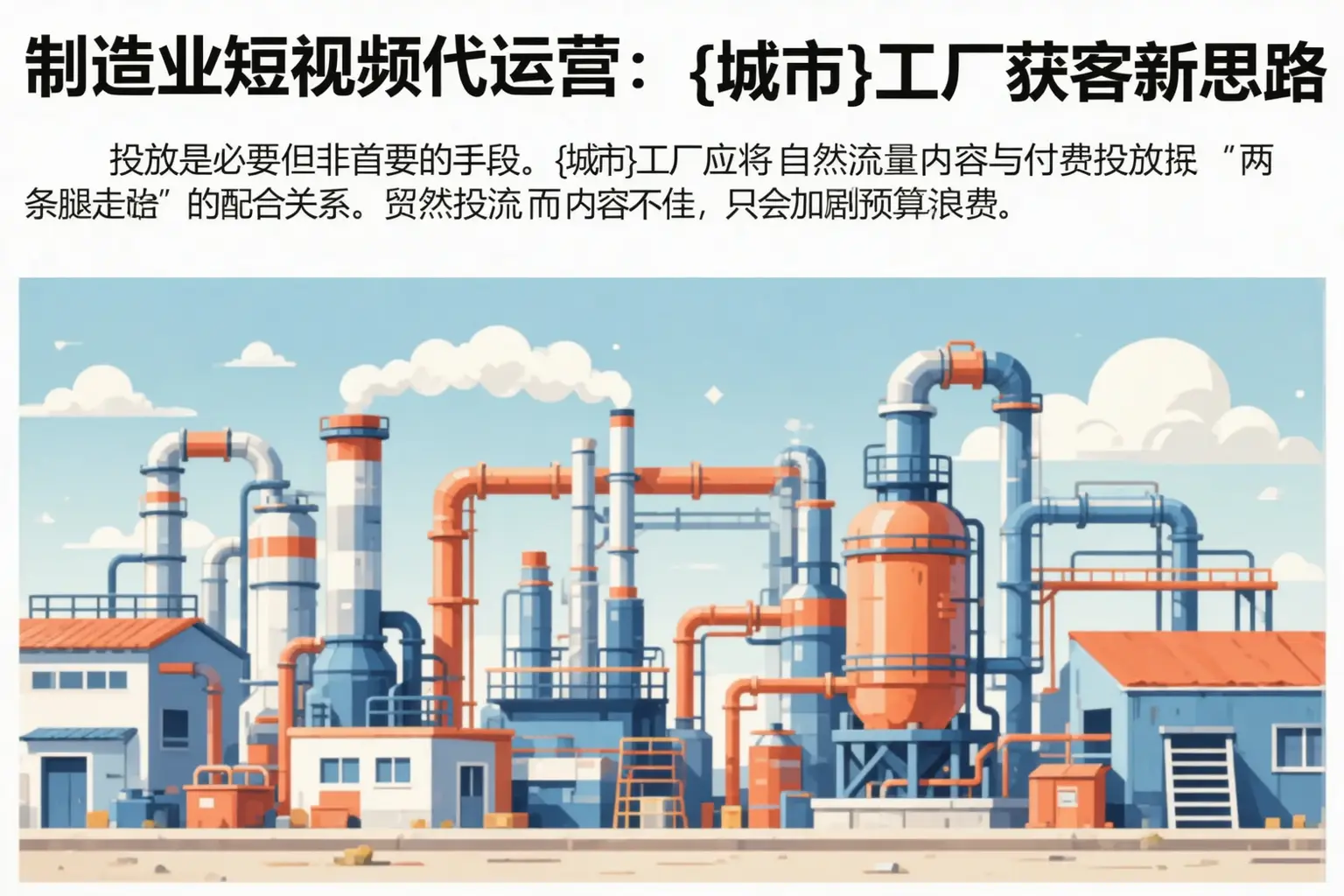 制造业短视频代运营:河北工厂获客新思路